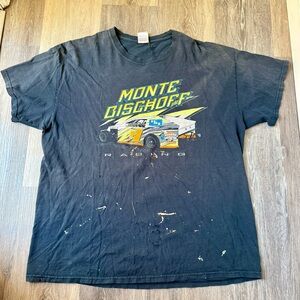 Monte Bischoff Gildan Black Racing Graphic Tee 2014